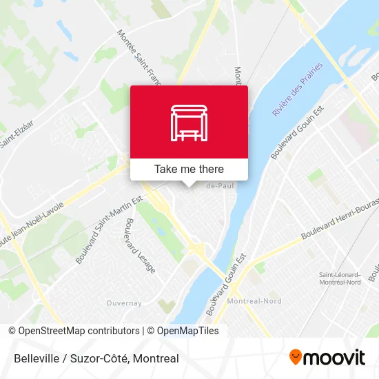 Belleville / Suzor-Côté map