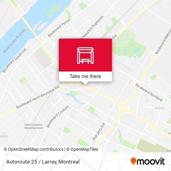 Autoroute 25 / Larrey map