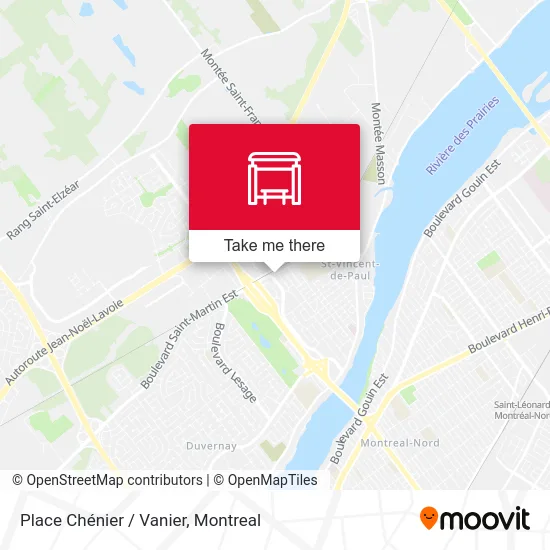 Place Chénier / Vanier map