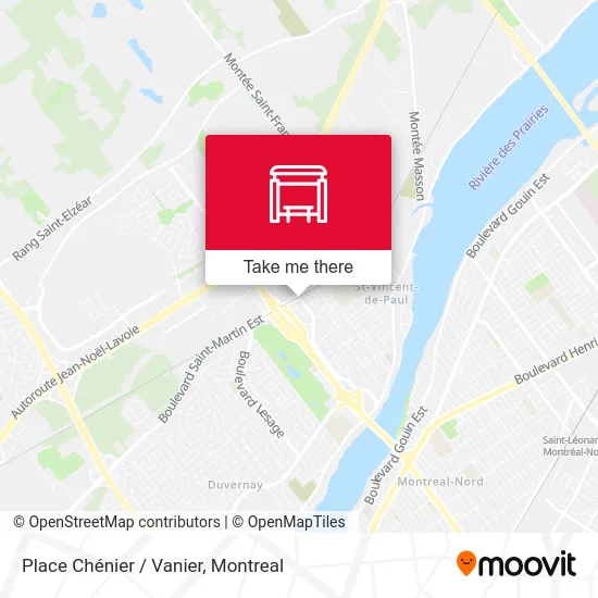 Place Chénier / Vanier map
