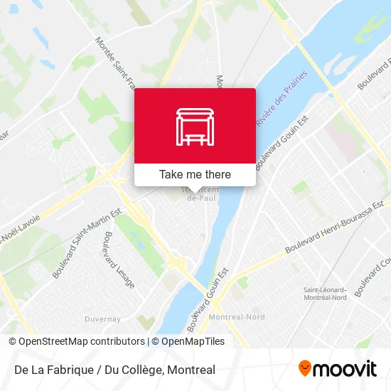 De La Fabrique / Du Collège map