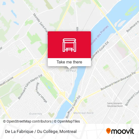 De La Fabrique / Du Collège map