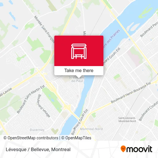 Lévesque / Bellevue map