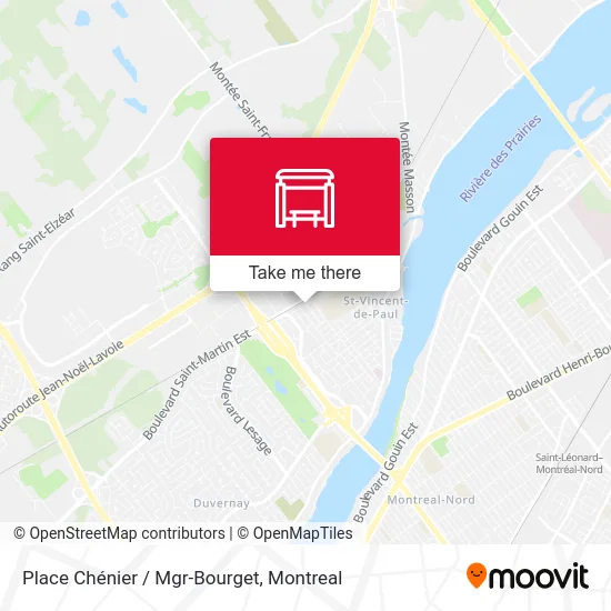 Place Chénier / Mgr-Bourget map