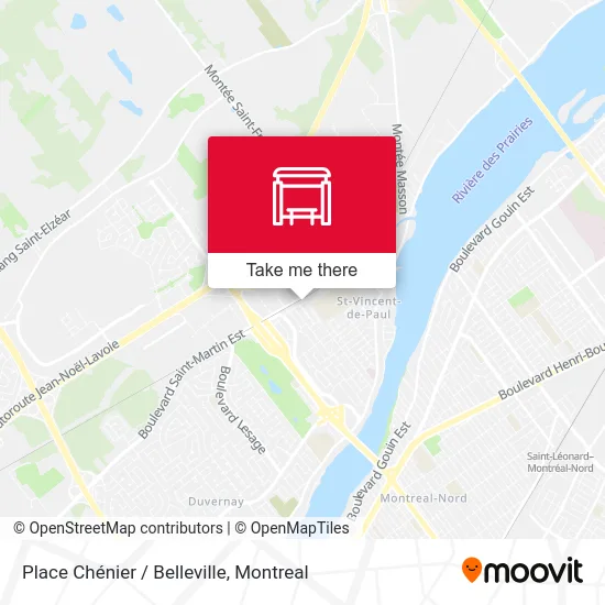 Place Chénier / Belleville map