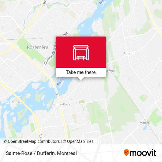 Sainte-Rose / Dufferin map