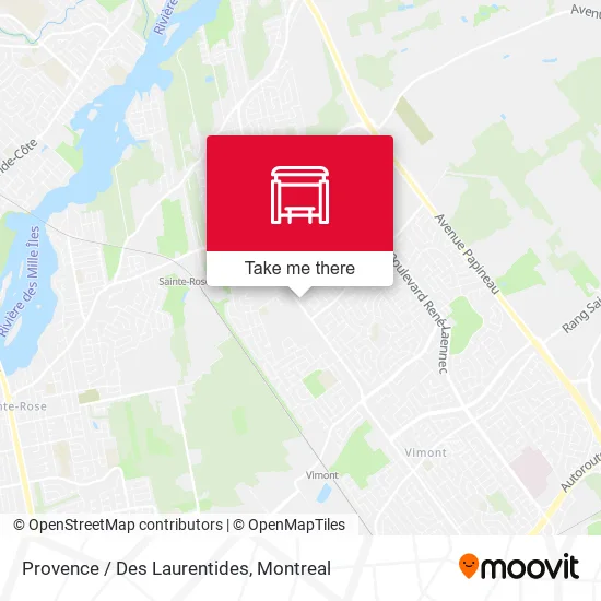 Provence / Des Laurentides map