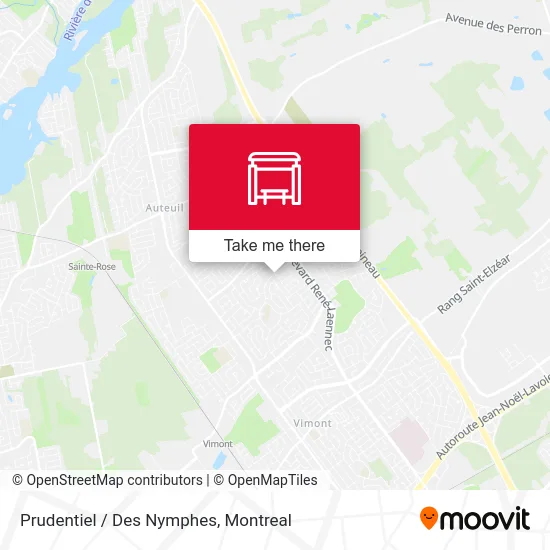 Prudentiel / Des Nymphes map