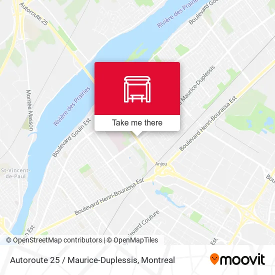 Autoroute 25 / Maurice-Duplessis map