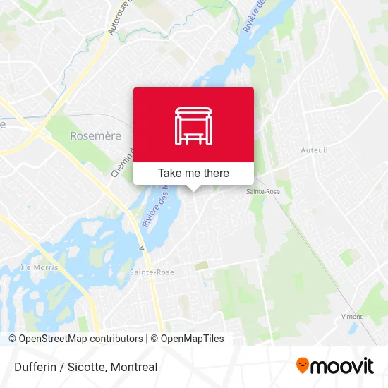 Dufferin / Sicotte map