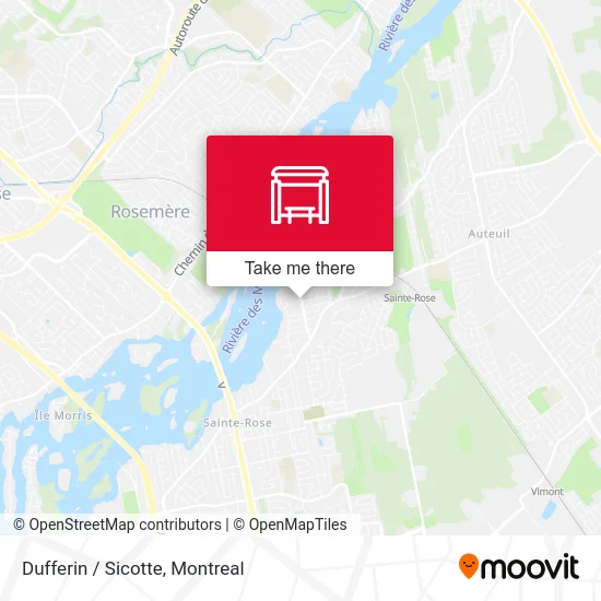 Dufferin / Sicotte map