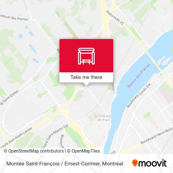 Montée Saint-François / Ernest-Cormier map