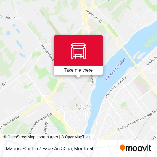 Maurice-Cullen / Face Au 5555 map