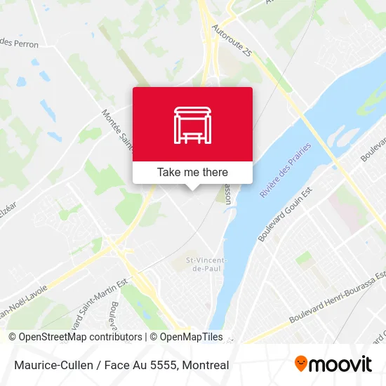 Maurice-Cullen / Face Au 5555 map