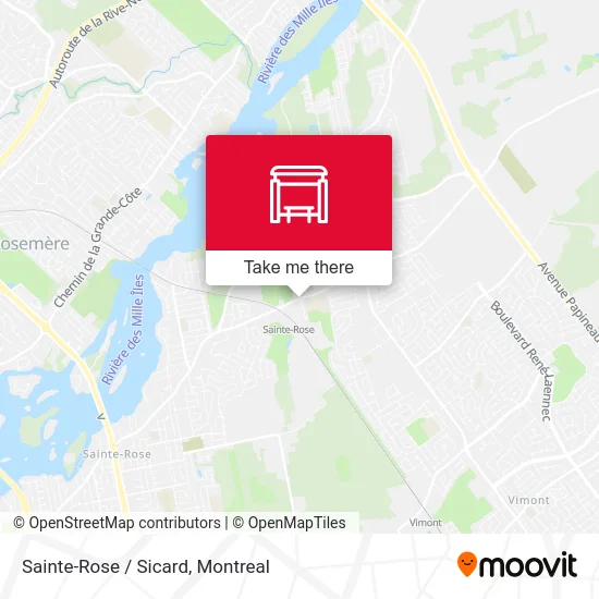 Sainte-Rose / Sicard map