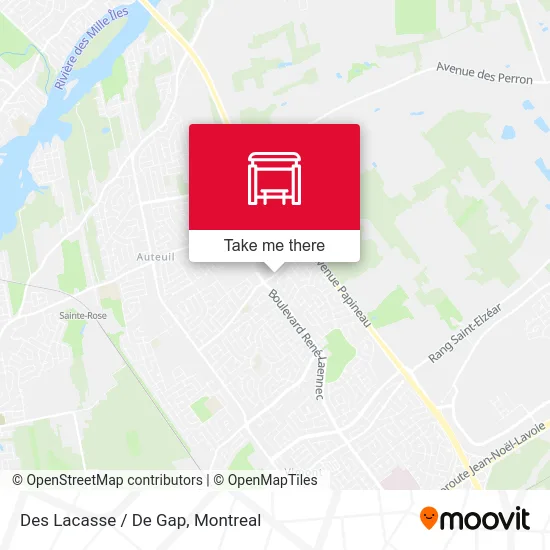 Des Lacasse / De Gap map