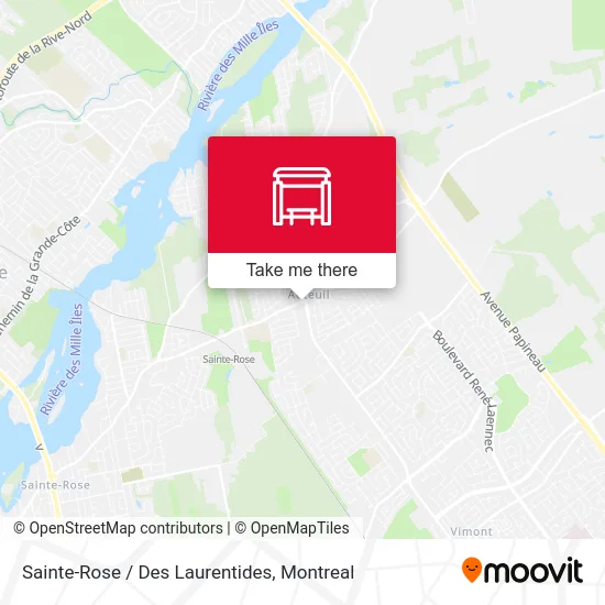 Sainte-Rose / Des Laurentides map