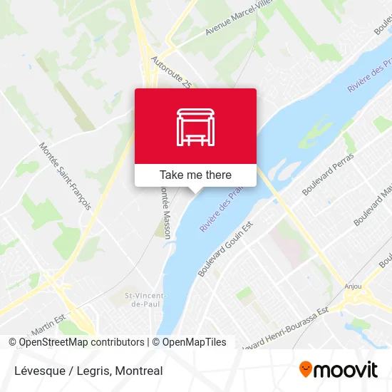 Lévesque / Legris map