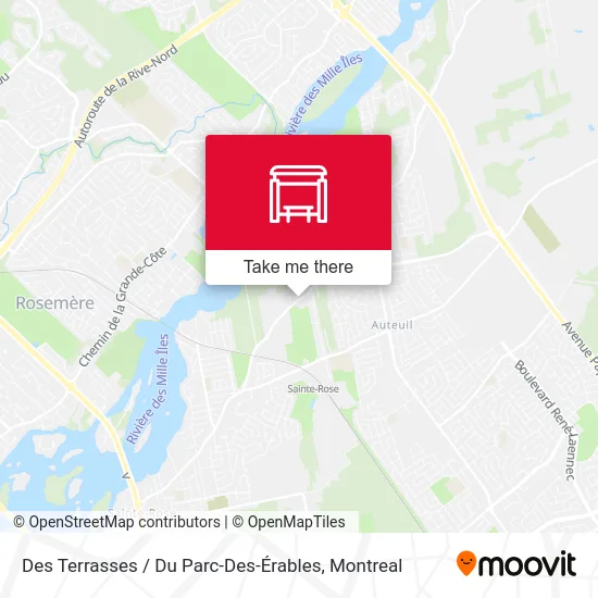 Des Terrasses / Du Parc-Des-Érables map
