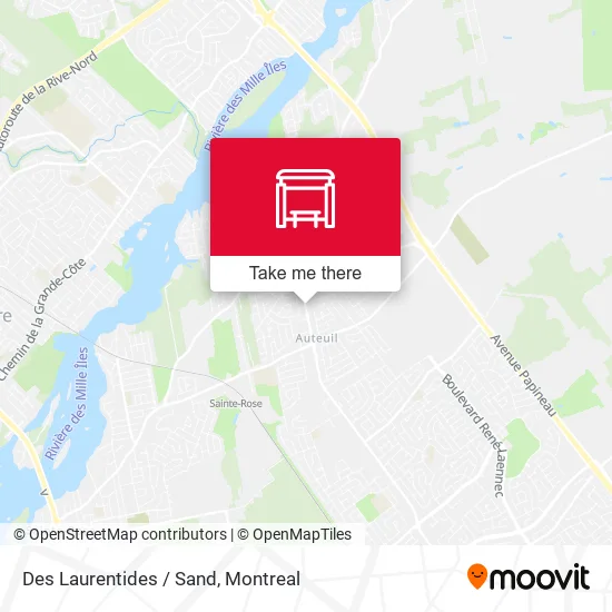 Des Laurentides / Sand map