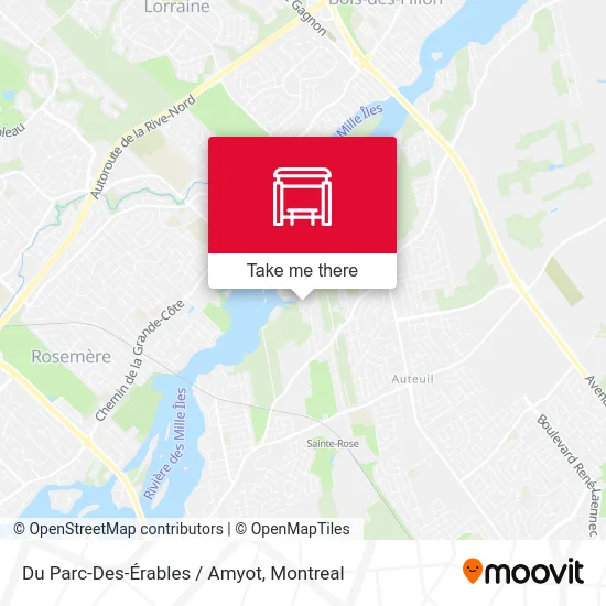 Du Parc-Des-Érables / Amyot map
