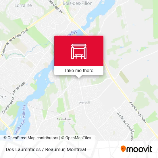 Des Laurentides / Réaumur map