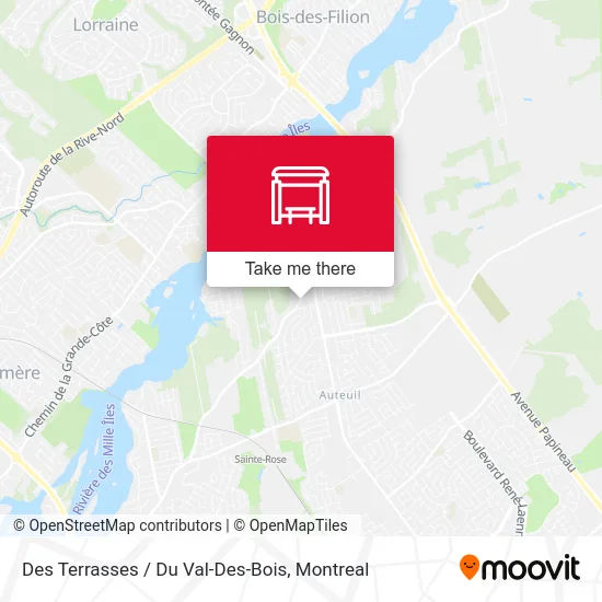 Des Terrasses / Du Val-Des-Bois map