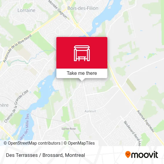 Des Terrasses / Brossard map