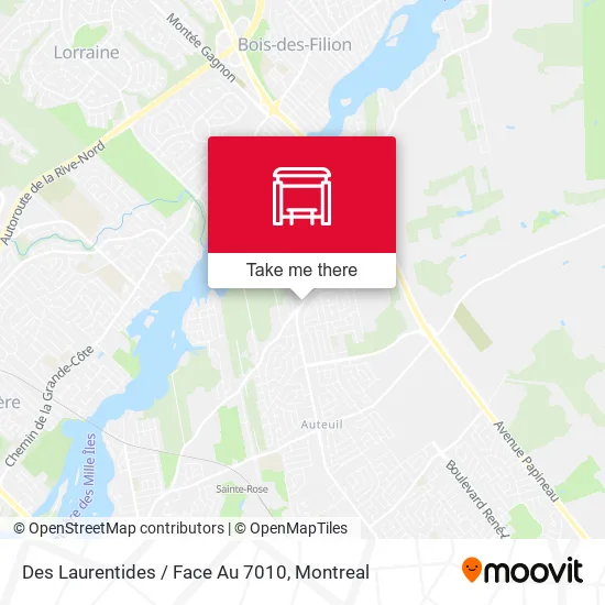 Des Laurentides / Face Au 7010 map