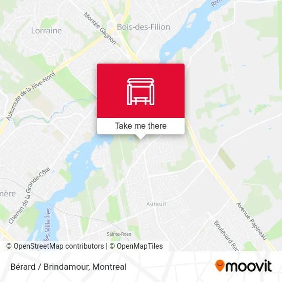 Bérard / Brindamour map