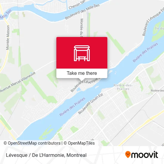 Lévesque / De L'Harmonie map