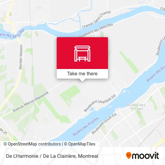 De L'Harmonie / De La Clairière map