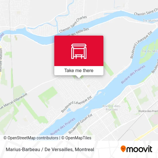 Marius-Barbeau / De Versailles map