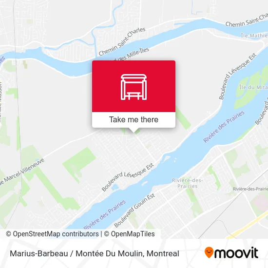 Marius-Barbeau / Montée Du Moulin map