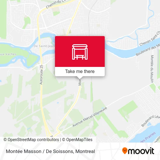 Montée Masson / De Soissons map