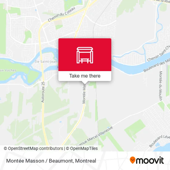 Montée Masson / Beaumont map
