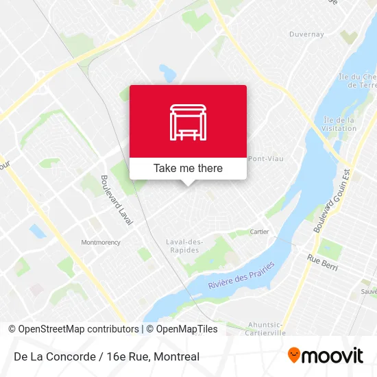 De La Concorde / 16e Rue map