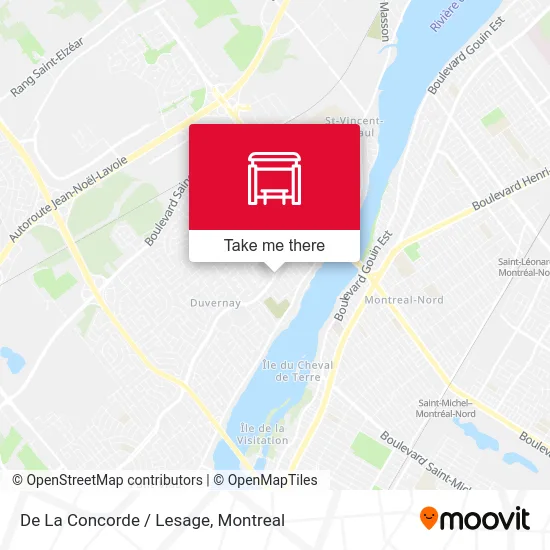 De La Concorde / Lesage map