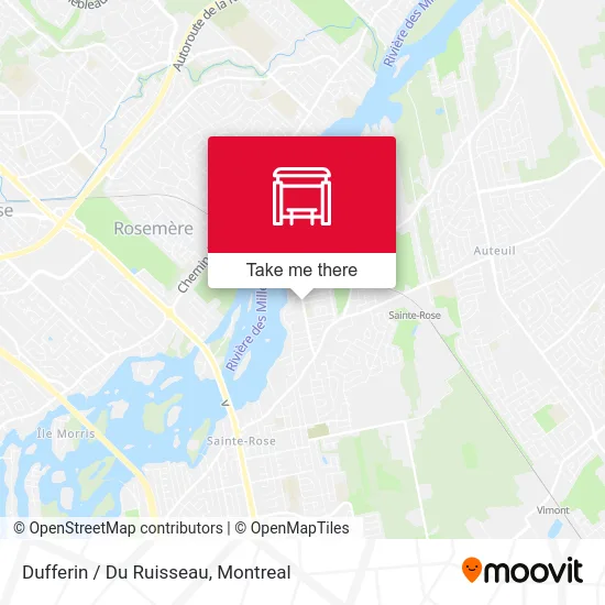 Dufferin / Du Ruisseau map