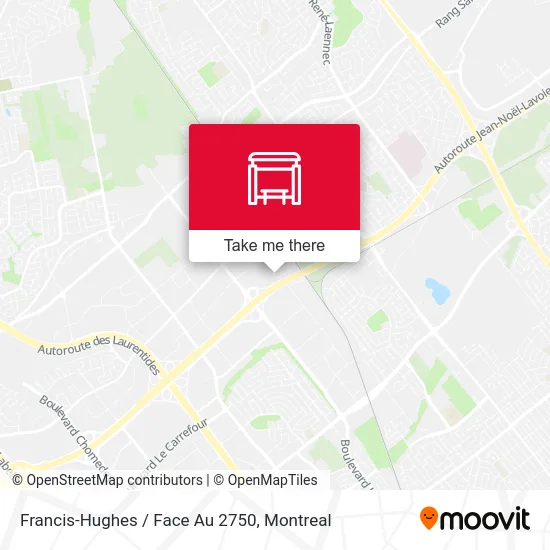 Francis-Hughes / Face Au 2750 map