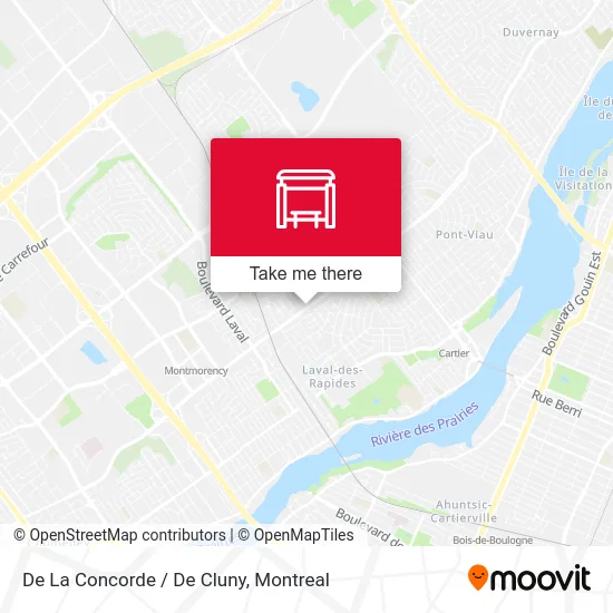 De La Concorde / De Cluny map