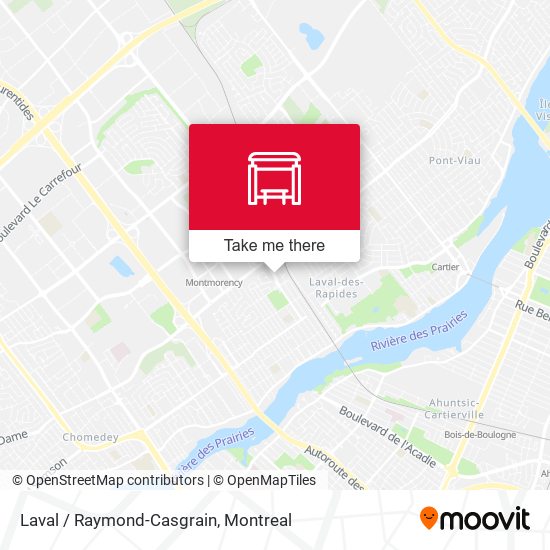 Laval / Raymond-Casgrain map