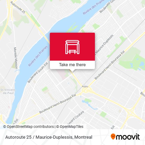 Autoroute 25 / Maurice-Duplessis map