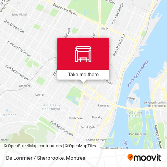 De Lorimier / Sherbrooke map