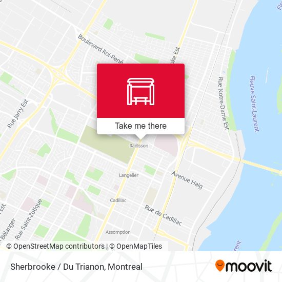 Sherbrooke / Du Trianon map