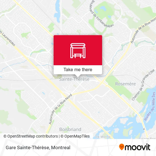 Gare Sainte-Thérèse map