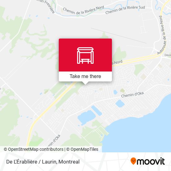 De L'Érablière / Laurin map