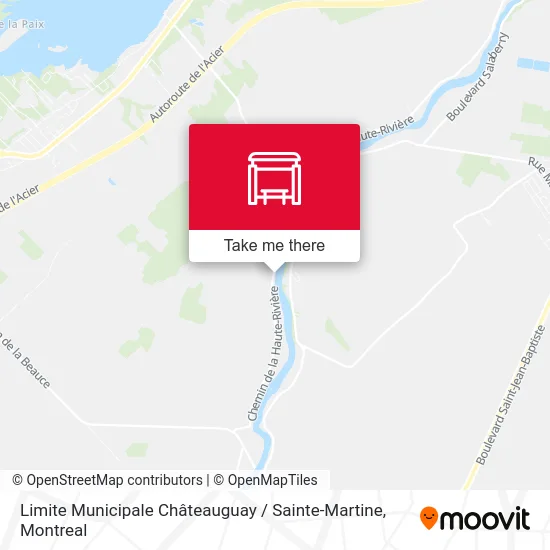 Limite Municipale Châteauguay / Sainte-Martine map