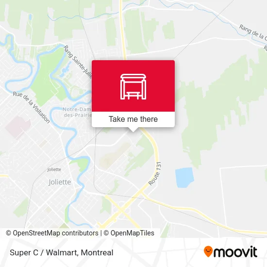 Super C / Walmart map