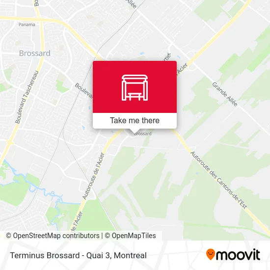 Terminus Brossard - Quai 3 map